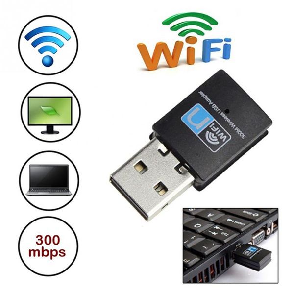 

Мини 300 м USB WiFi адаптер беспроводной WiFi ключ сетевой карты 802.11 n/g / b wi-fi LAN адаптер RTL8