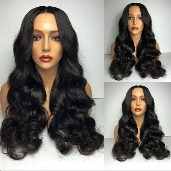 

реми бразильский тела волны парик природных волосяного покрова фронт кружева парики девственные волосы полный кружева парики человеческих во, Black;brown