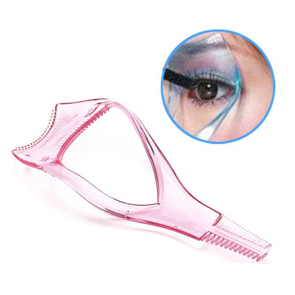 

wholesale-new fashion style make up mascara guide applicator eyelash comb eyebrow brush curler tools