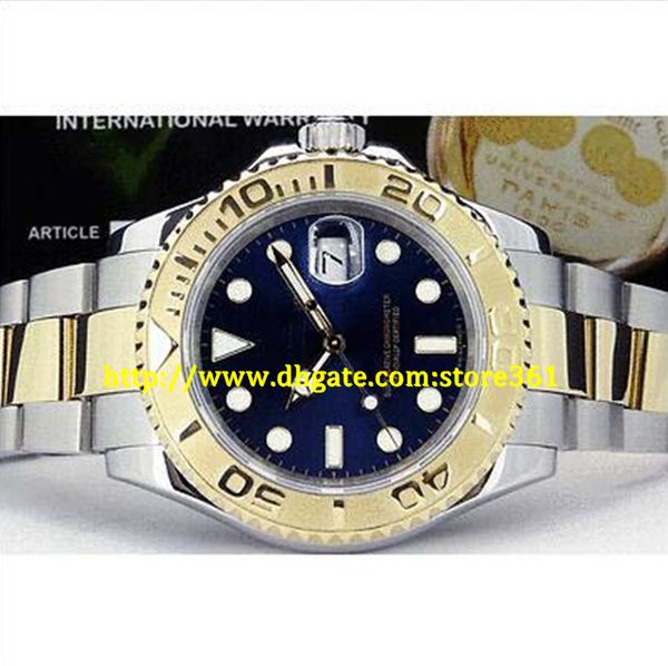 

store361 new arrive watches men's 18kt gold stainless blue index - 16623, Slivery;brown