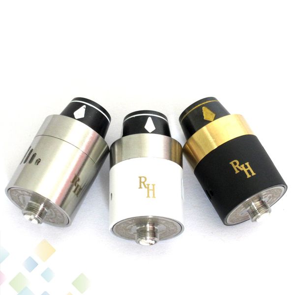 

Vaporizer Royal Hunter RDA RH RDA Atomizer SS Black Color 22mm Rebuildable Tank Stainless Steel Black 2 colors fit 510 Mods DHL Free
