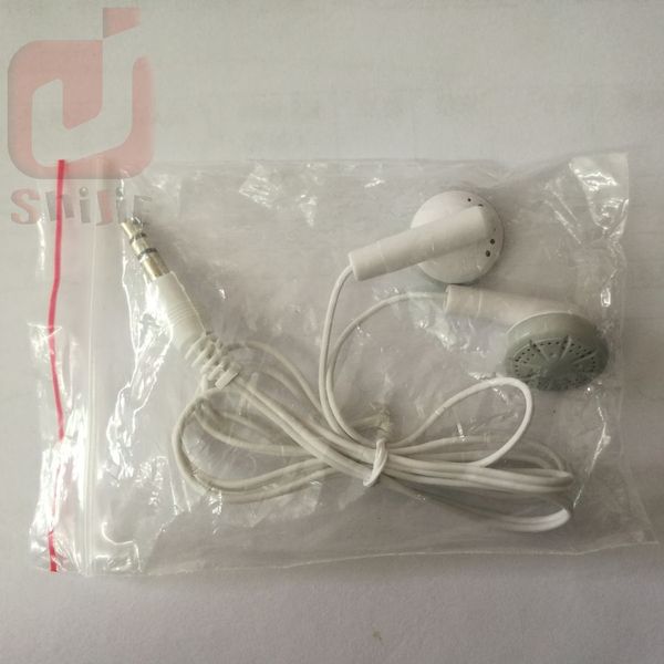 Company Gift Mini portátil Ear fone de ouvido portátil MP3 Player Earphone barato para tocador de música Tablet Telefone com Bag Opp 500ps/lote