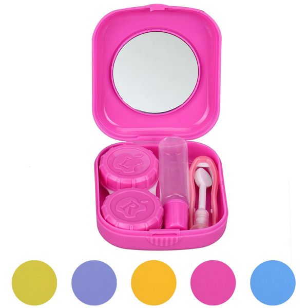 

contact lens box cute mini contact lens easy carry case travel kit
