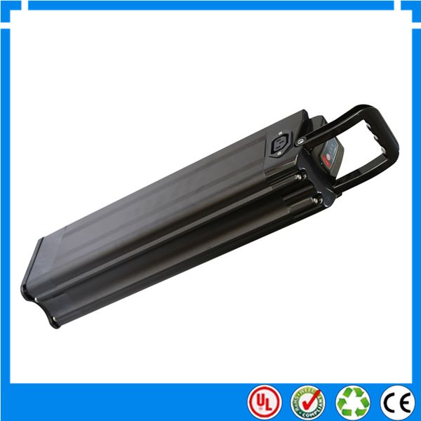 

eu no tax 36v 10ah electric bicycle battery silver fish case electric bike battery 36v 10ah lithium battery with charger