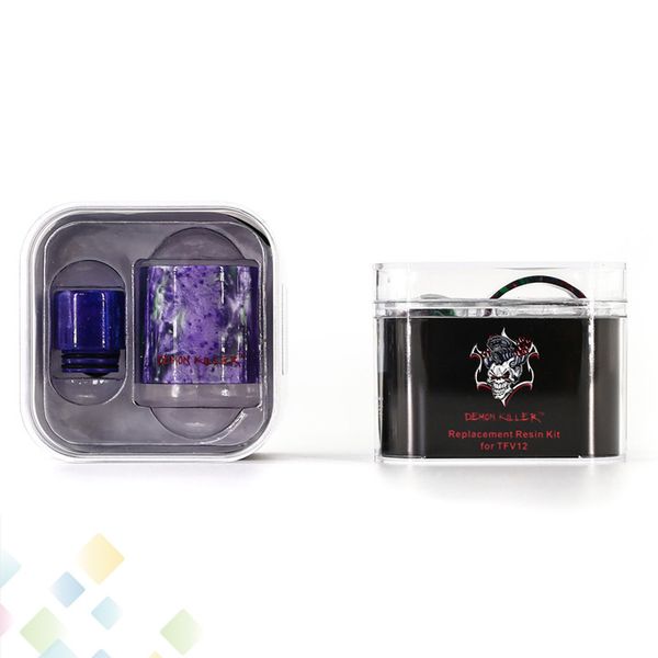 

Demon Killer Replacement Resin Kit come with Replacement Resin Tube and Drip Tip for TFV12 Tank 6ml Atomizer DHL Free
