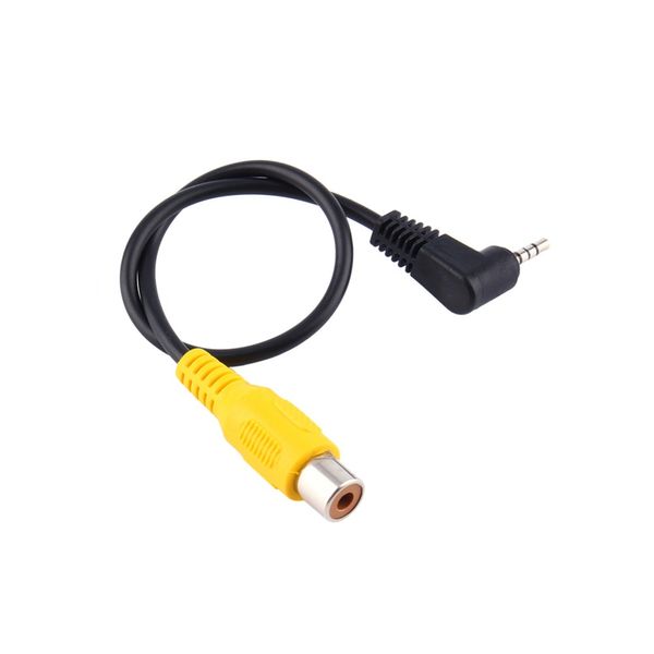 Freeshipping 10 adet / grup Için GPS Dönüştürücü Kablo Kordon 2.5mm Stereo Jack Erkek Tak RCA Kadın AV Video Kablosu Adaptör Kablosu