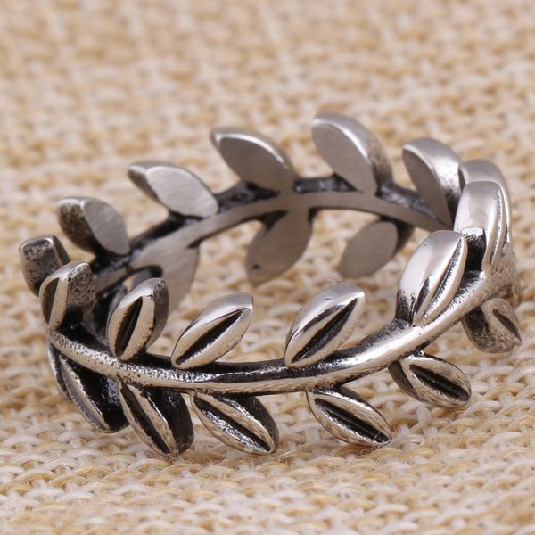

2017 sale leaves anillos 2017 retro stainless steel rings for woman brand name jewelry thailand rings rings fit pandora charm, Silver