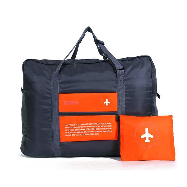 

wholesale-lagrest capacity portable luggage bag waterproof bags duffle folding waterproof nylon bag 3color option travel kits