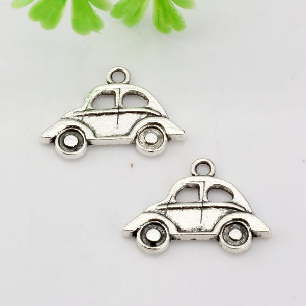 

300 pcs antique silver zinc alloy single-sided car charm pendants 21.5x15mm diy jewelry a-018, Bronze;silver