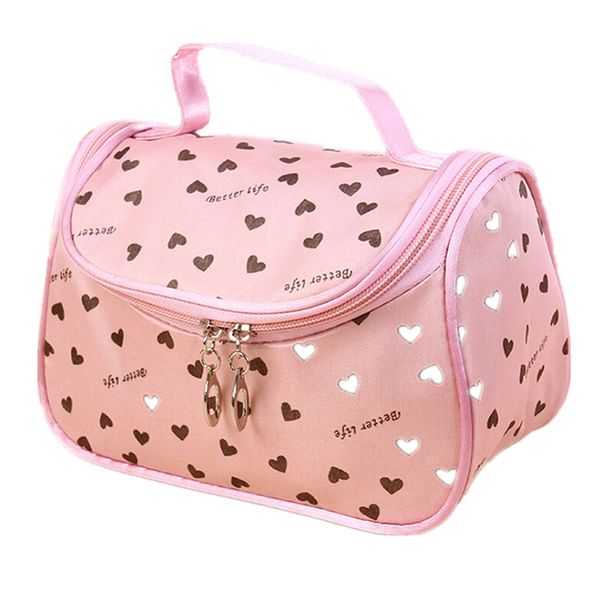 

Wholesale- 2017 New Zipper Cosmetic Bag Lady Travel Organizer Accessory Toiletry Cosmetic Make Up Holder Case Bag Pouch Gift Free S386