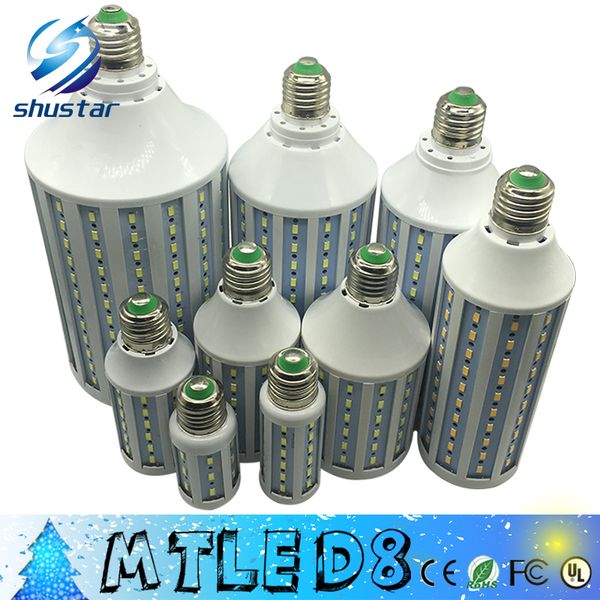 

супер яркий 7w 12w 15w 25w 30w 40w 50w 60w 80w светодиодные лампы e27 e14 e40 smd 5730 водить кукурузные свет 360 угол водить подвесные ламп