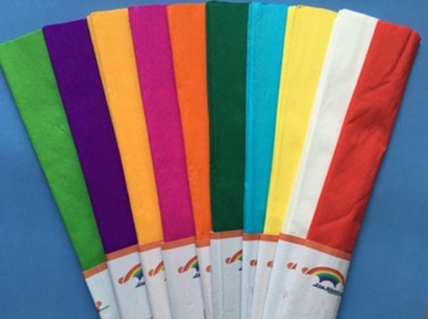 100 sheets multicolor tissue paper flower gift packing crepe paper crepe paper sheets