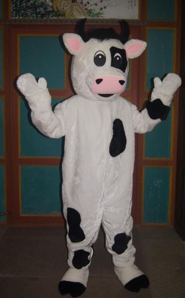 

seller cartoon cow mascot costume fancy carnival costume ing, Red;yellow