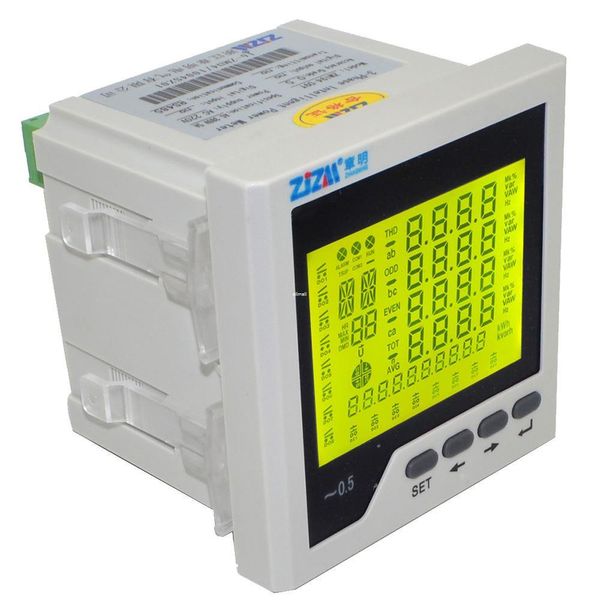 Freeshipping Intelligente Digitalanzeige Dreiphasen-Multifunktions-Netzwerk-Leistungsmesser-Amperemeter