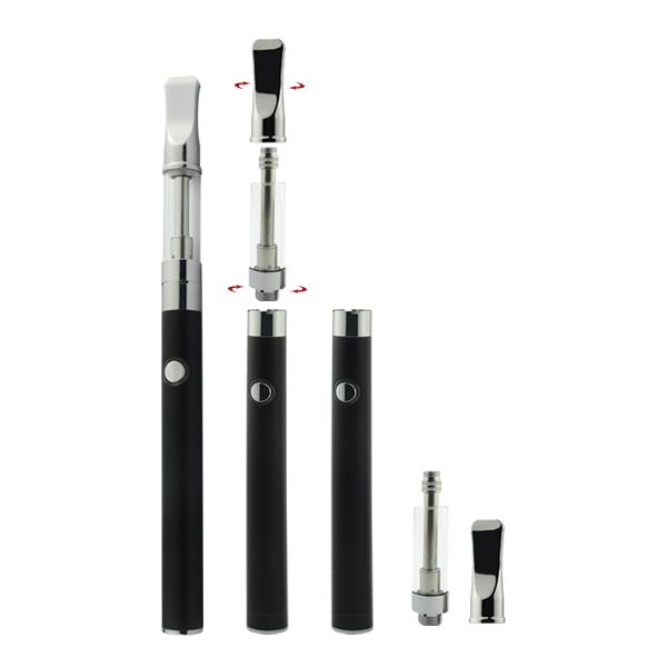 

Ceramic Coil glass cartridge button batter Kit bud manual battery 280mAh O pen Cartridge Vapor WAX thick Oil tank e cigs vape