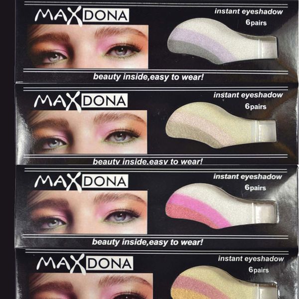 

wholesale-6 pairs portable makeup tools one-time eyeshadow stick dazzle colour majic eye shadow stickers glitter eyeshadow palette makeup