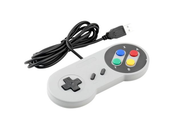 4 Tipos Super Game Controller SNES com fio Clássico Gamepad Joystick Joypad para PC MAC Jogos para Win98 / ME / 2000/2003 / XP / Vista