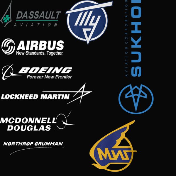 

оптово-mcdonnell douglas микоян mig northrop grumman сухой boeing airbus lockheed martin dassault аэрокосмическая авиация мужские футболки, White;black