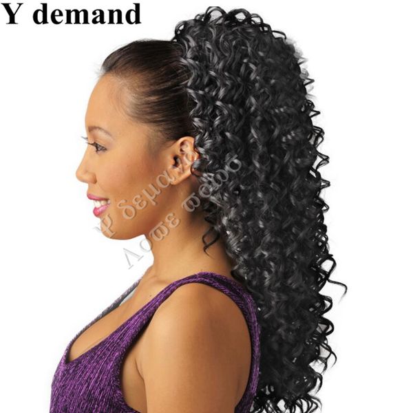 Fashion Hair Accessories Extensions Elegant Gripper Curly Ponytail Hair Pieces Black Long Fake Ponytails Claw False Hair Y Demand Ponytail Blonde Hair