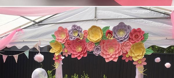 Set Large Handmade Cardboard Paper Mix Styles Colors Flowers