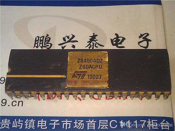 ST, Z8400AD2. Z80ACPU . Dual-Inline-40-Pin-Dip-Keramikgehäuse. Z8400 Vintage Mikroprozessor / Z80A Gold alte CPU-Kollektion / IC
