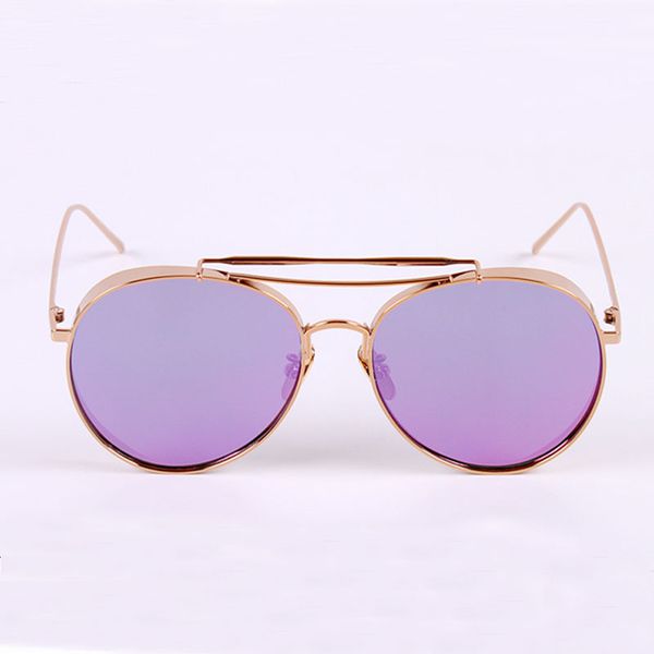 

new women fashion sunglasses big bully sselling designer sunglasses style frame lens pilot mirror summer coating, White;black