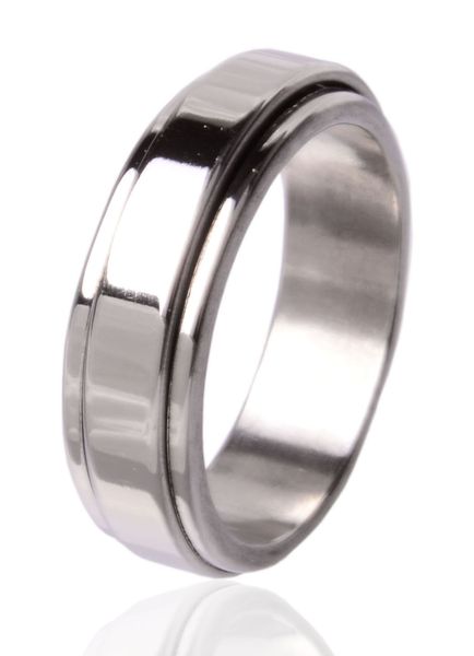 

lots womens man jewelry 316l titanium stainless steel silver plated spinner wedding jewelry rings ring gift