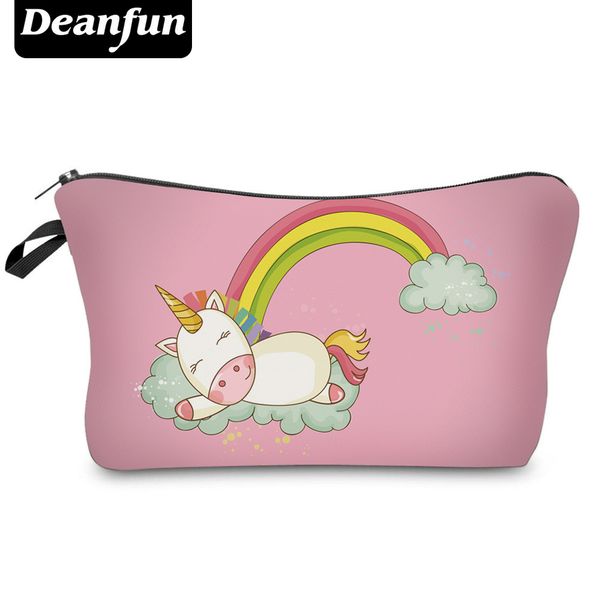

wholesale- deanfun fashion brand unicorn cosmetic bags 2017 new fashion 3d printed women travel makeup case h87