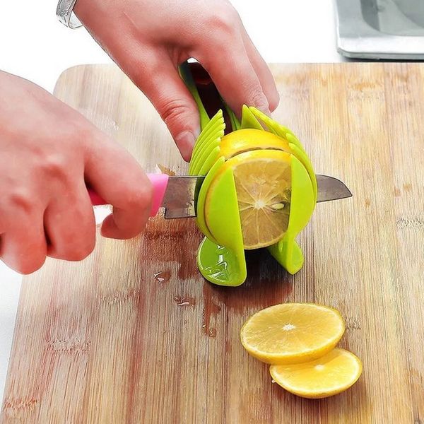 Ferramentas de cozinha multifuncionais para cortar legumes clipes Food limão frutos de tomate Slicers Slicers limão