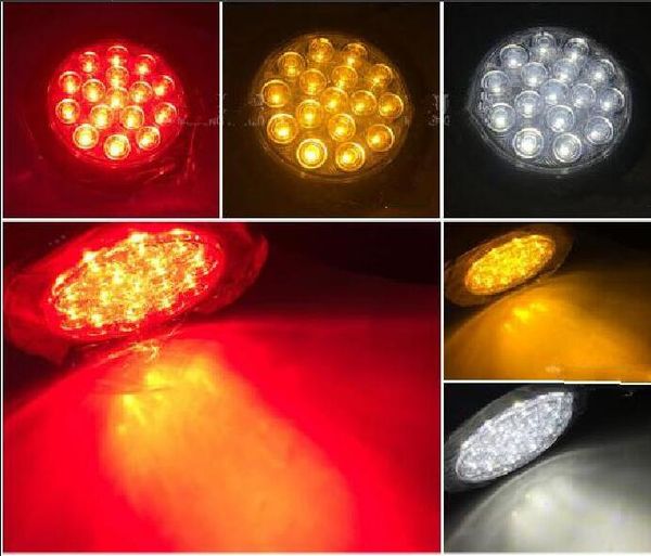 

high quanlity 4inch 24v led truck warning taillight,brake slights turn signal lights,car emergency lights,waterproof,2pcs/1lot