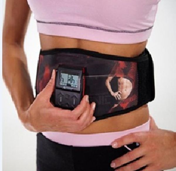 

Electro mu cle timulation limming toning belt electronic body fitne belt ma ager by dhl