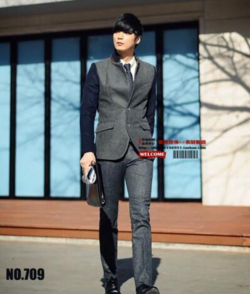 

cultivate one's morality men's fashion personality elegant cultivate one's morality single-breasted cloth jackets. 709.s - 3x, White;black