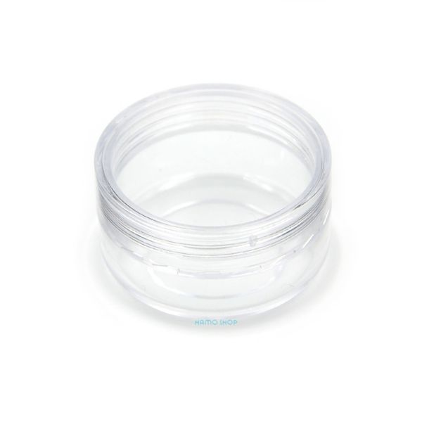 

wholesale- 10pcs 10g clear plastic empty pots storage jars for glitter make up cosmetic travel bottle