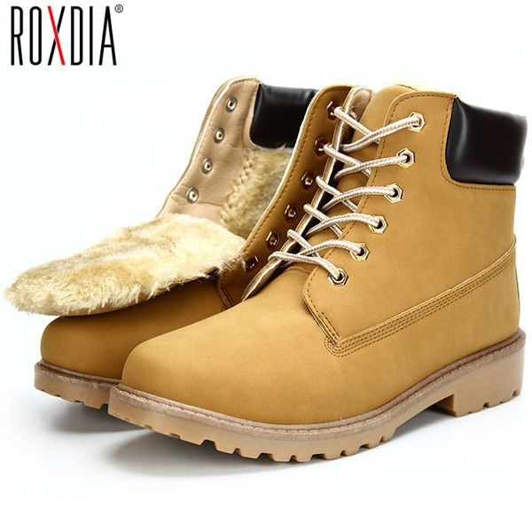 

wholesale-new big size leather men boots winter man shoes ankle boot men's snow shoe cowboy autumn man fur velvet flats 1208, Black