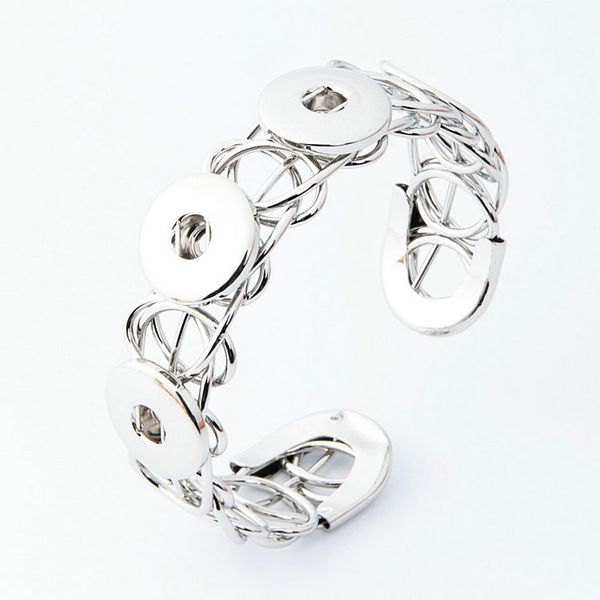 

wholesale- seller interchangeable mesh snap bracelets jewelry for 18-20mm snaps fit ginger snaps ze112, Golden;silver