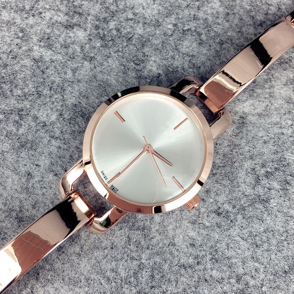 

2016 Fashion lady watches women watch silver/rose gold Stainless Steel black Bracelet Wristwatches Brand femalec clock free shipping