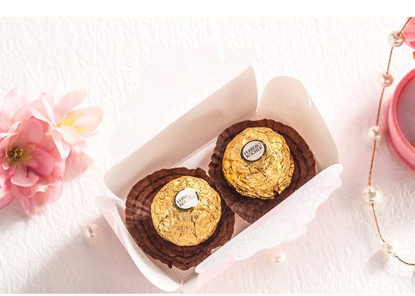 

pink gold shiny crown wedding candy favor boxes, by wishmade