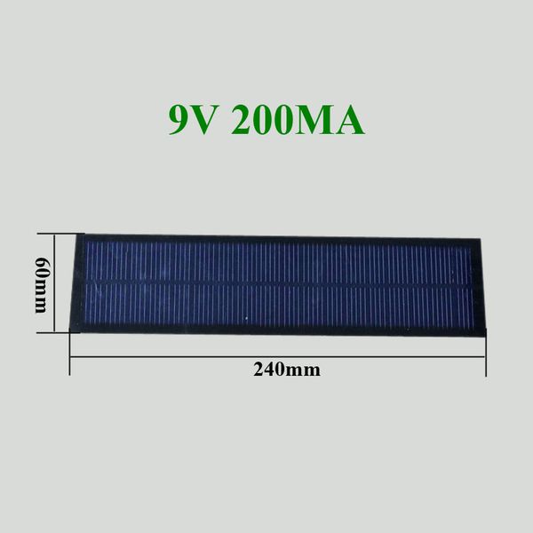 

30pcs/много pet прокатало небольшая солнечная панель 9в 200ма 240*60мм