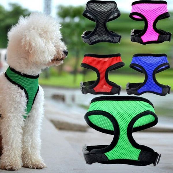 2019 Dog Net Vest Collars Pet Dog Nylon Mesh Harness Strap Vest