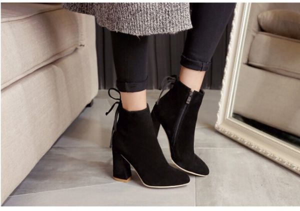 

fashion spring boots ladies woman motorcycle boots vintage combat army punk goth ankle shoes women pu leather short boots, Black
