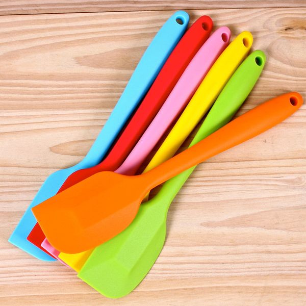 

food grade silicon shovel pancake turner baking tools full package silica gel scraping spatula seamless high temperature resistance
