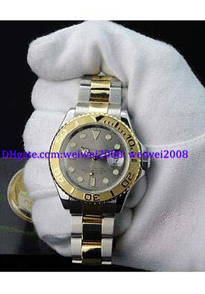 

luxury watch wrist watch new arrive 40mm 18kt gold stainless steel slate dial 16623, Slivery;brown