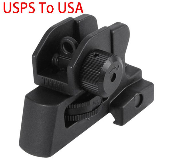 Detachable AR Dual Apertures A2 Rear Sight Fits 20mm Mount All Flat Tops of Hunting Gun Rifle Sight Accessories