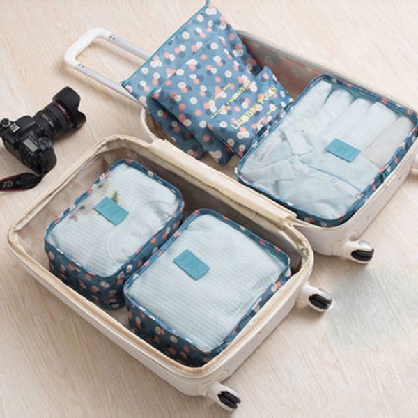 

waterproof travel makeup pouch clothes included handbags cosmetic bag case women storage bags hanging toiletries kit jewelry case six suit