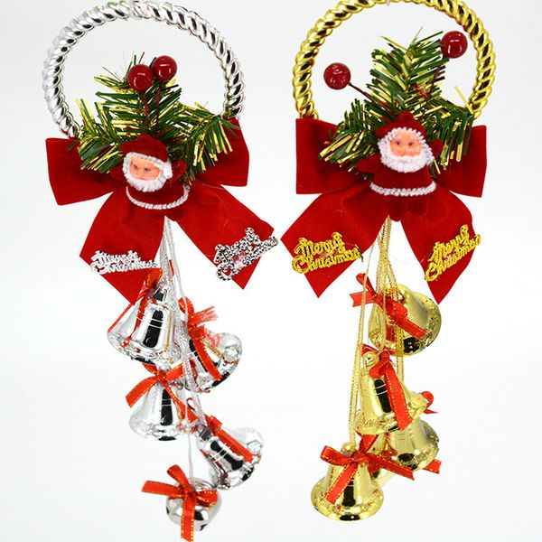 

christmas tree creative bell pendant 2017 new plastic plating christmas ornaments party supplies wholesale ing