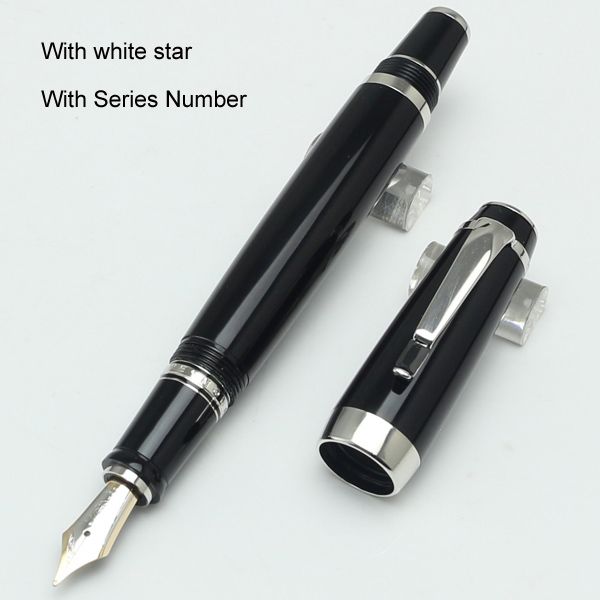 

4 styles Luxury MT series Fountain pen black or gold body with serial numbers clip school office supplies stationery