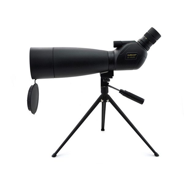 VISIONKING 20-60X80 À Prova D 'Água Spotting Scope Bak4 Zoom Spotting Scope para BirdWatching / Shotting Telescópio monocular com tripé