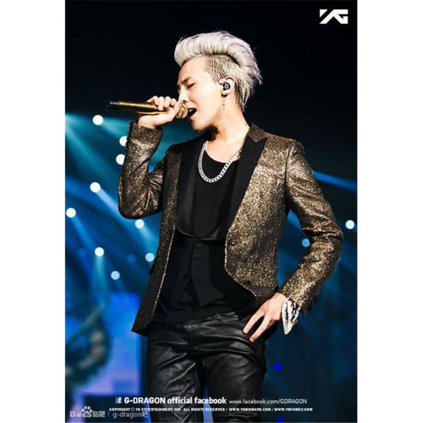 

оптово-горячие продажи мужские костюмы deluxe мужские золотые блестки пиджак костюм big bang косплей g-dragon costume, Black;brown