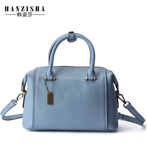 

wholesale- new enuine leather women boston bag fashion embossing leather women shoulder bag classic women handbag bag sac a main