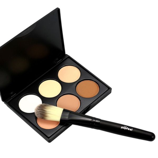 

wholesale-new 6 colors contour concealer face cream makeup palette with cosmetic brush